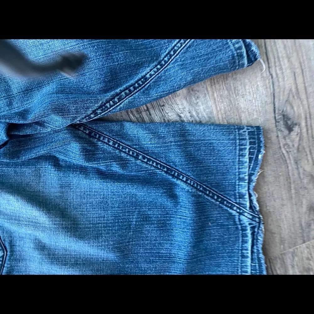 American Rag Cie Size 11 Denim Bermuda Shorts Medium Wash Long Jorts